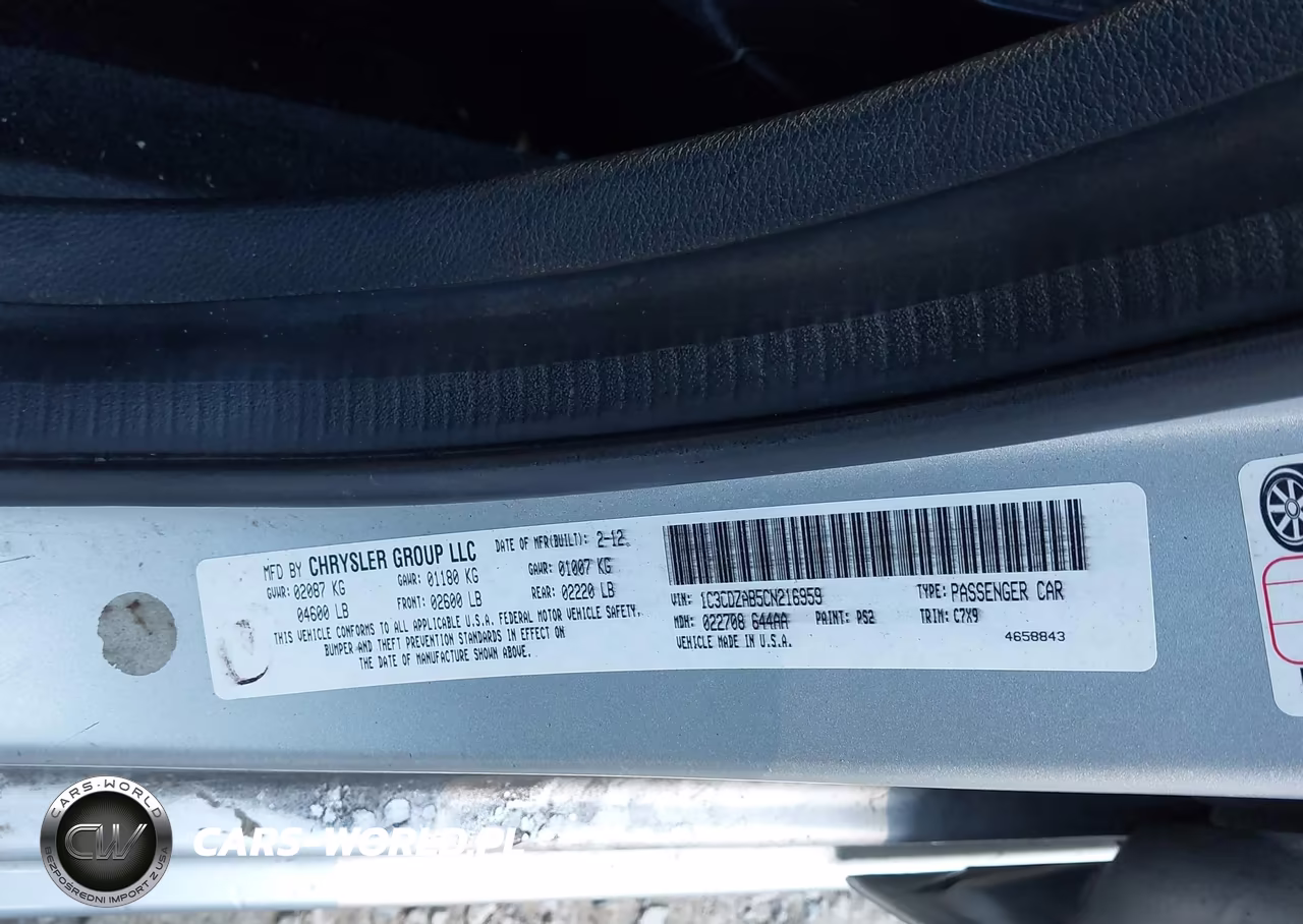 2012 Dodge Avenger Se VIN:1C3CDZAB5CN216959 - 9