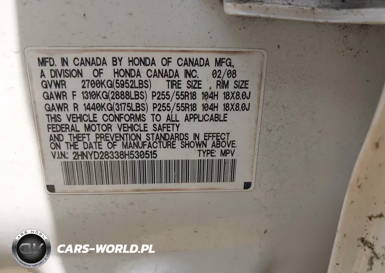2008 Acura Mdx Technology Package VIN:2HNYD28338H530515 - 9