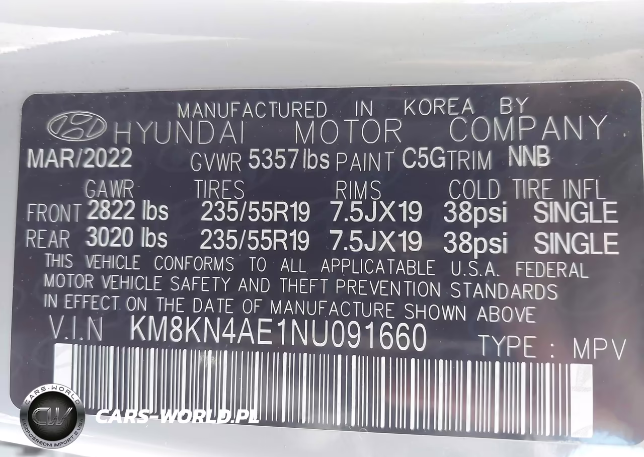 2022 Hyundai Ioniq 5 Sel VIN:KM8KN4AE1NU091660 - 9
