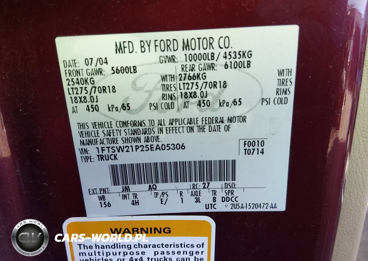 2005 Ford F-250 Lariat-Xl-Xlt VIN:1FTSW21P25EA05306 - 9