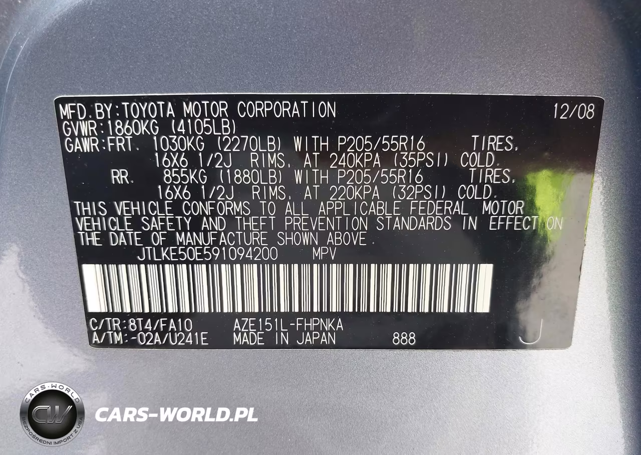 2009 Scion Xb VIN:JTLKE50E591094200 - 9