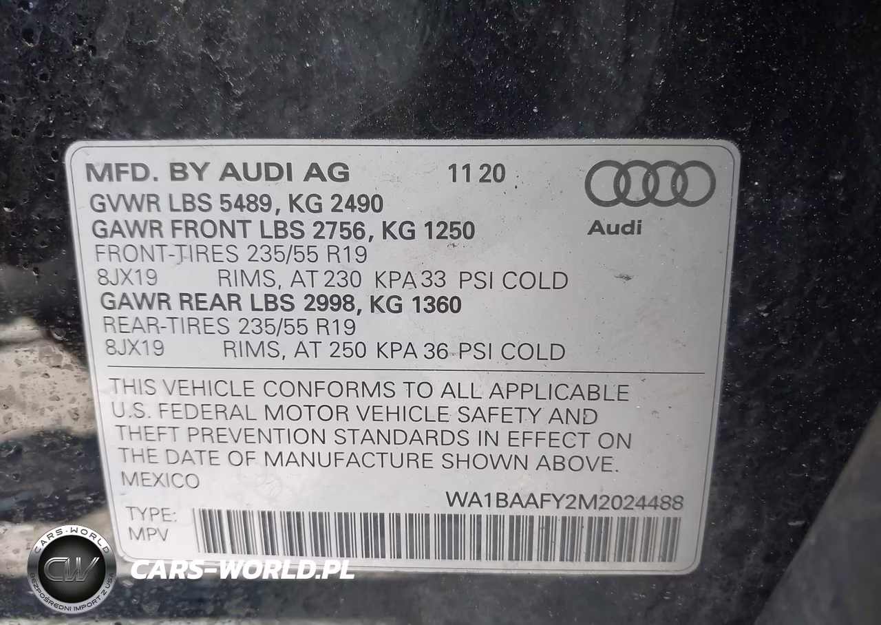 2021 Audi Q5 Premium Plus 45 Tfsi Quattro S Tronic VIN:WA1BAAFY2M2024488 - 9