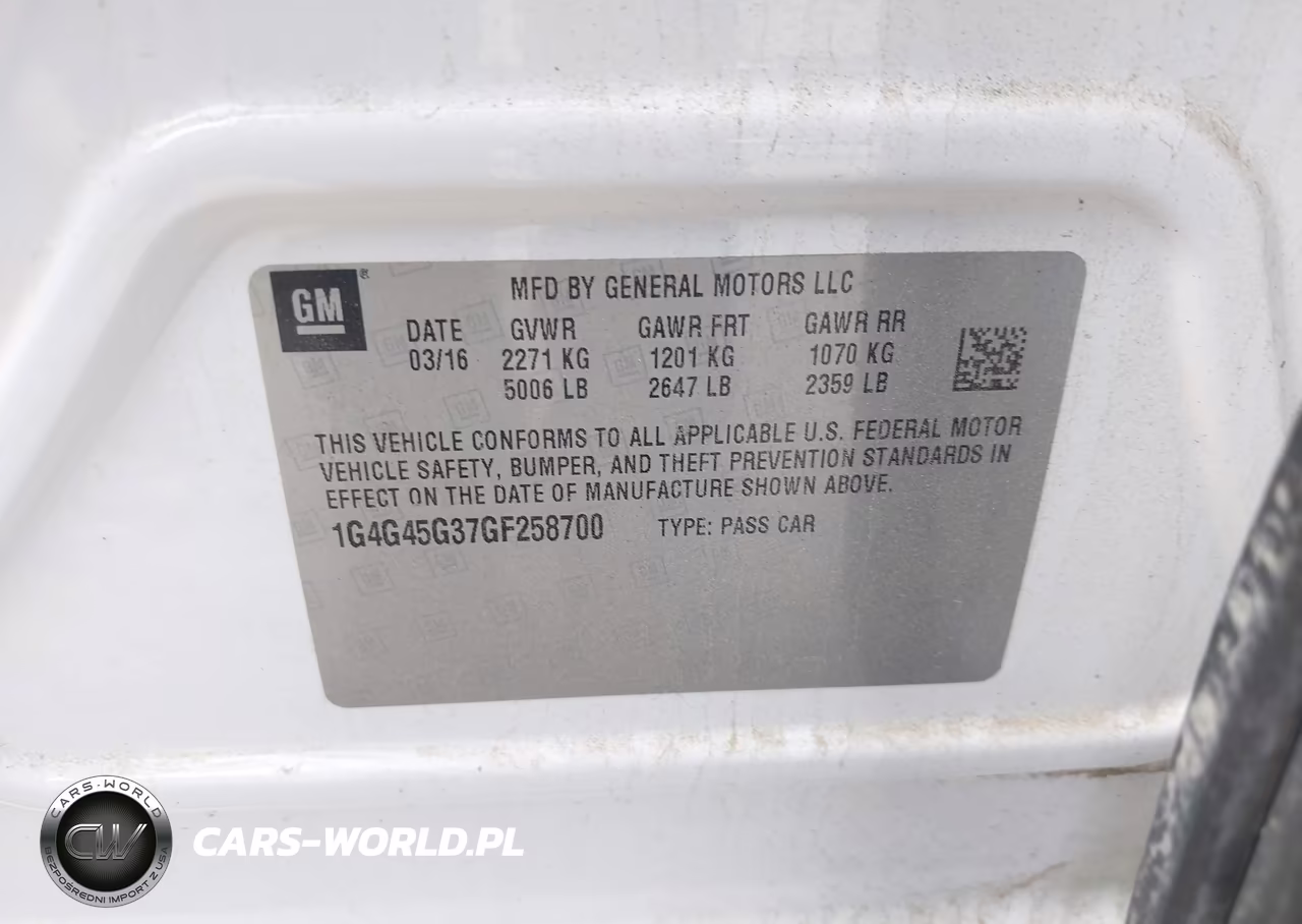 2016 Buick Lacrosse Sport Touring VIN:1G4G45G37GF258700 - 9
