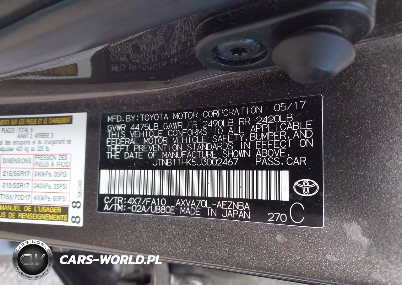2018 Toyota Camry Le VIN:JTNB11HK5J3002467 - 9