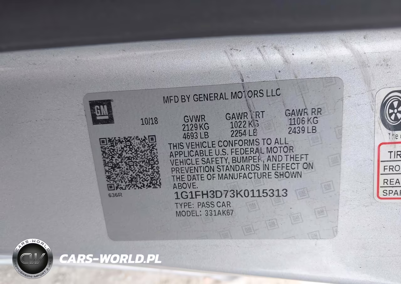 2019 Chevrolet Camaro 2Ss VIN:1G1FH3D73K0115313 - 9