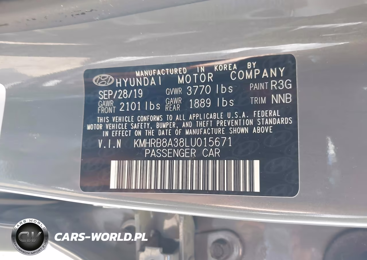 2020 Hyundai Venue Se VIN:KMHRB8A38LU015671 - 9