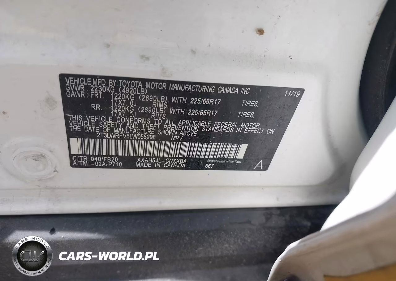 2020 Toyota Rav4 Hybrid Le VIN:2T3LWRFV5LW058298 - 9