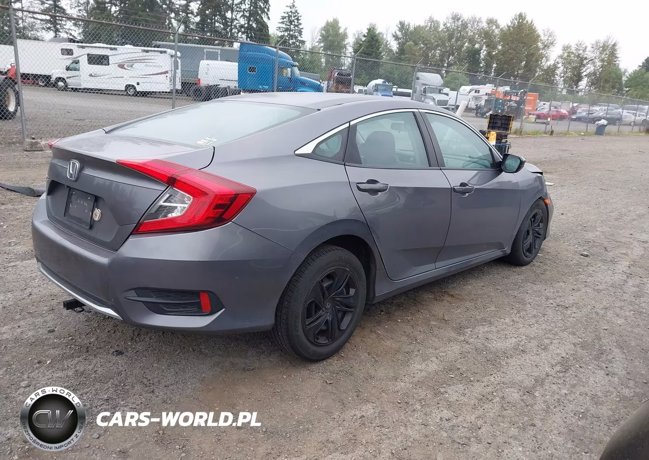 2019 Honda Civic Lx VIN:19XFC2F68KE208033 - 4