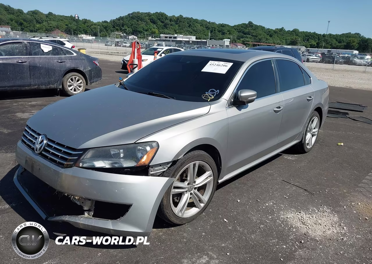 2014 Volkswagen Passat 2.0L Tdi Se VIN:1VWBN7A37EC051087 - 2