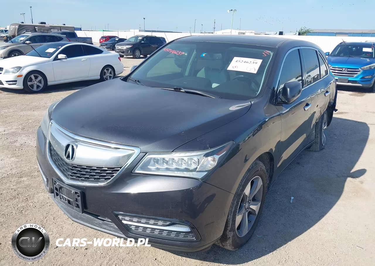 2014 Acura Mdx VIN:5FRYD3H20EB019282 - 2