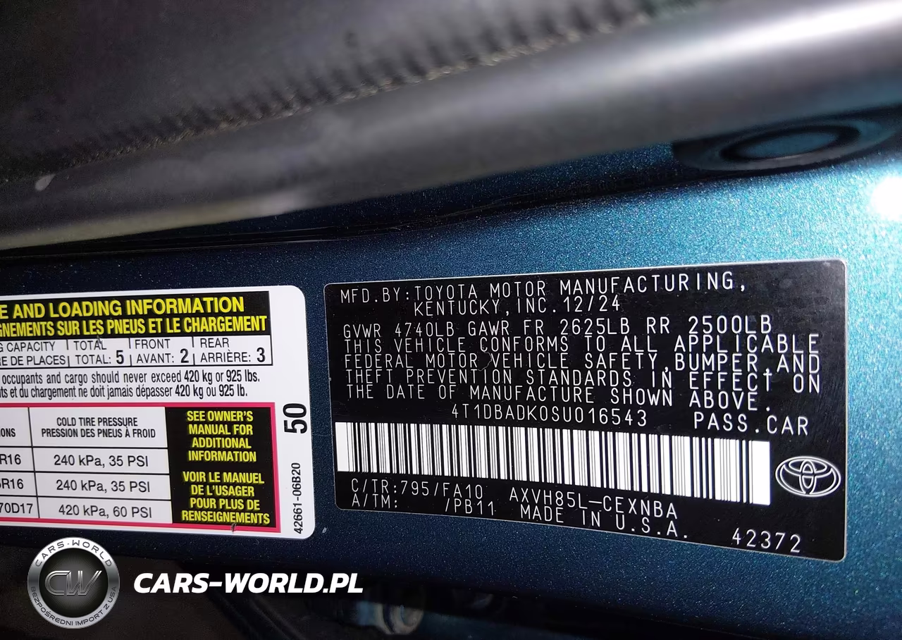2025 Toyota Camry Le VIN:4T1DBADK0SU016543 - 9