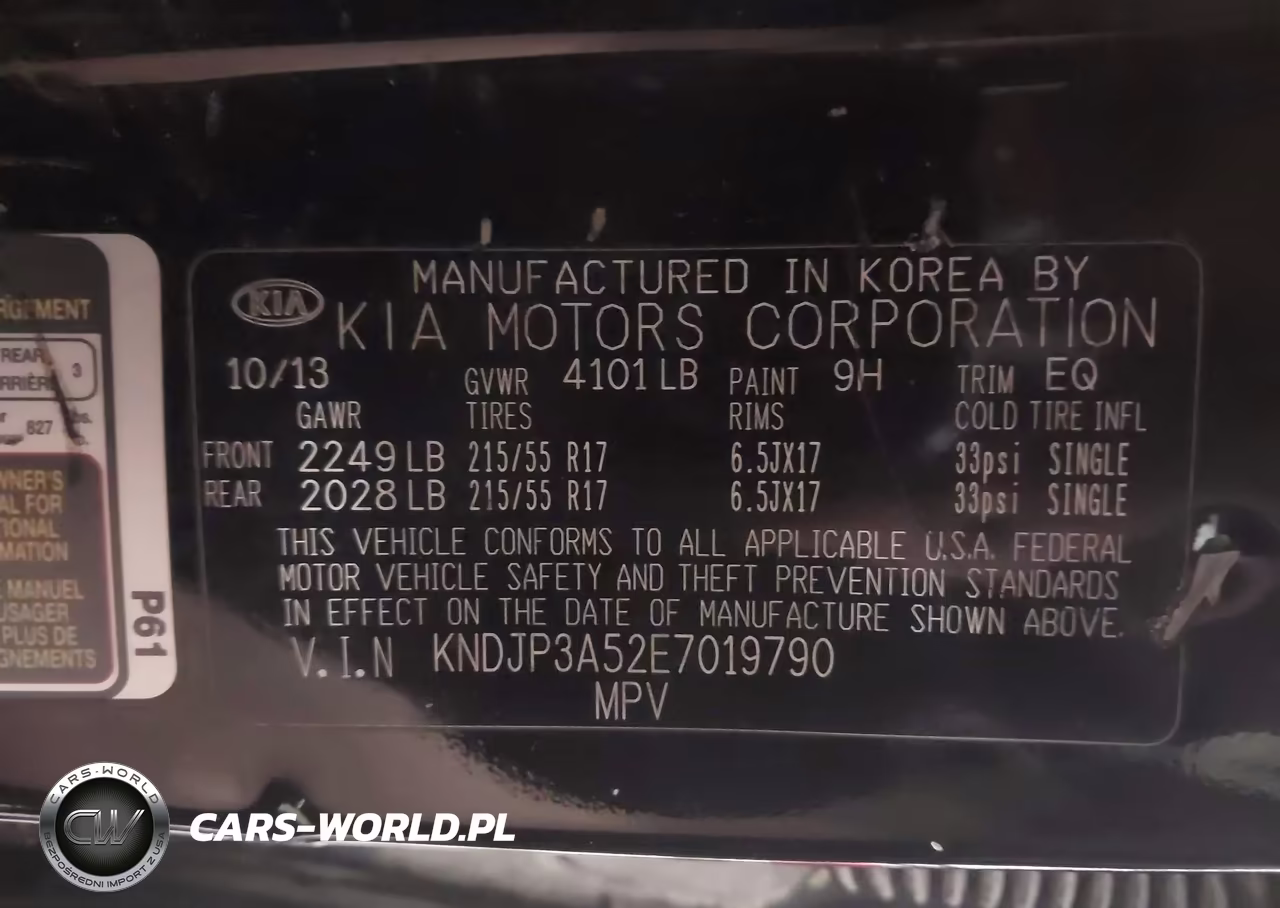2014 Kia Soul + VIN:KNDJP3A52E7019790 - 9