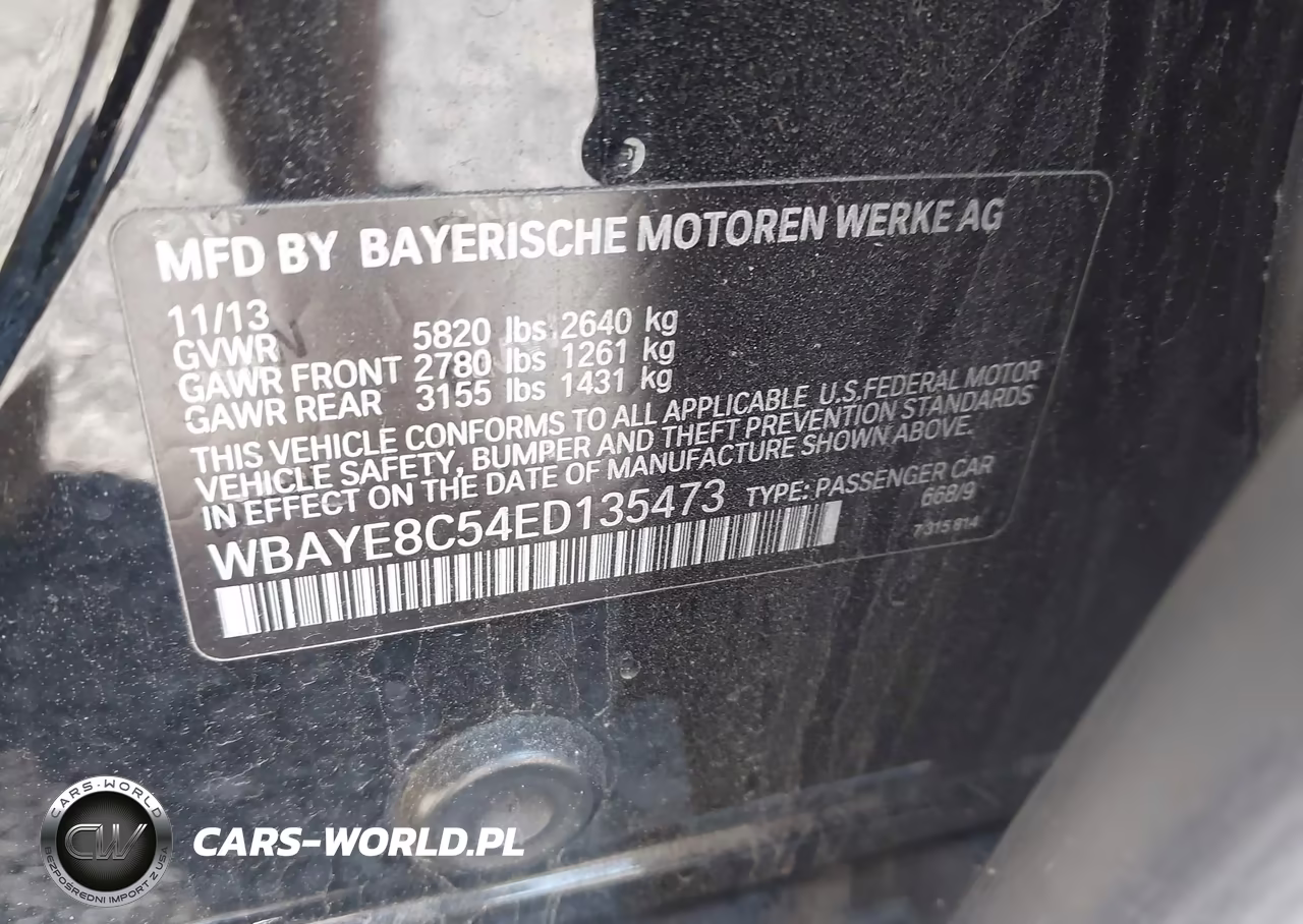 2014 BMW Alpina B7 VIN:WBAYE8C54ED135473 - 9