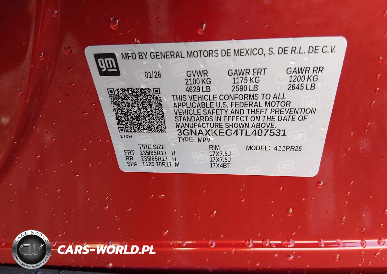 2026 Chevrolet Equinox Fwd Activ VIN:3GNAXKEG4TL407531 - 9