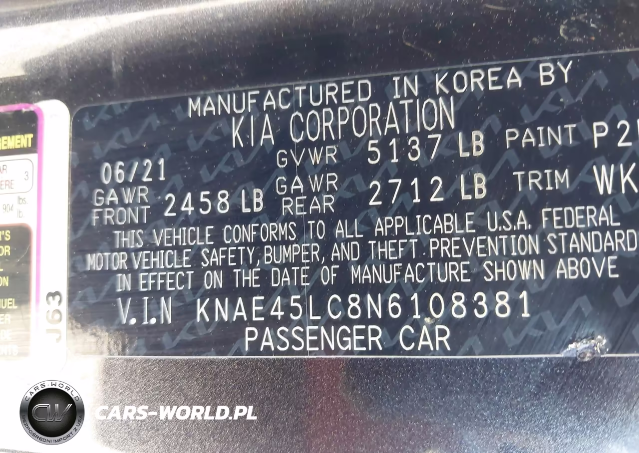 2022 Kia Stinger Gt1 VIN:KNAE45LC8N6108381 - 9