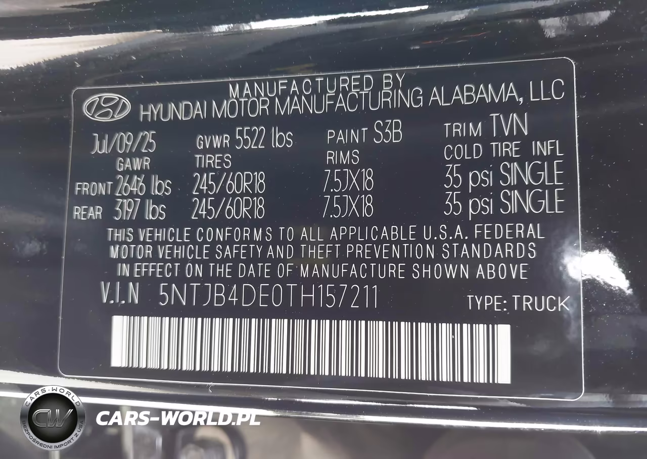 2026 Hyundai Santa Cruz Sel VIN:5NTJB4DE0TH157211 - 9