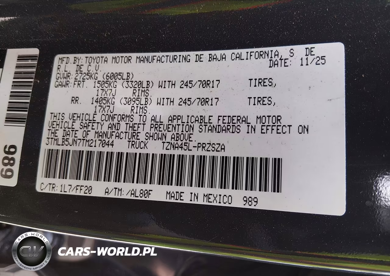 2026 Toyota Tacoma Sr5 VIN:3TMLB5JN7TM217044 - 9