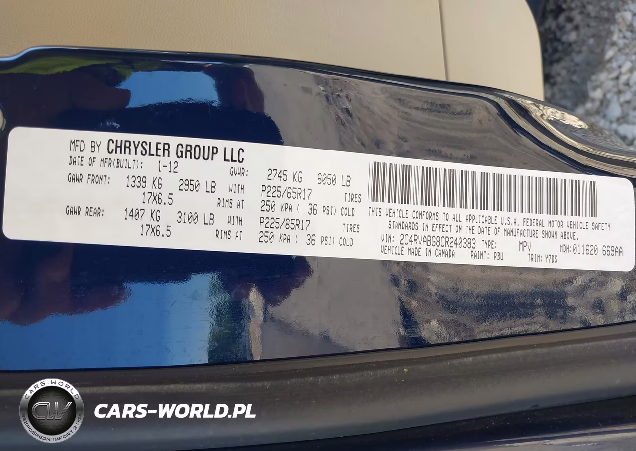 2012 Volkswagen Routan Se VIN:2C4RVABG8CR240383 - 9
