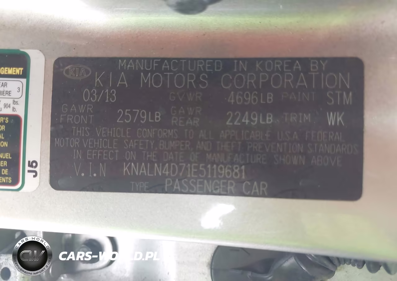 2014 Kia Cadenza Premium VIN:KNALN4D71E5119681 - 9