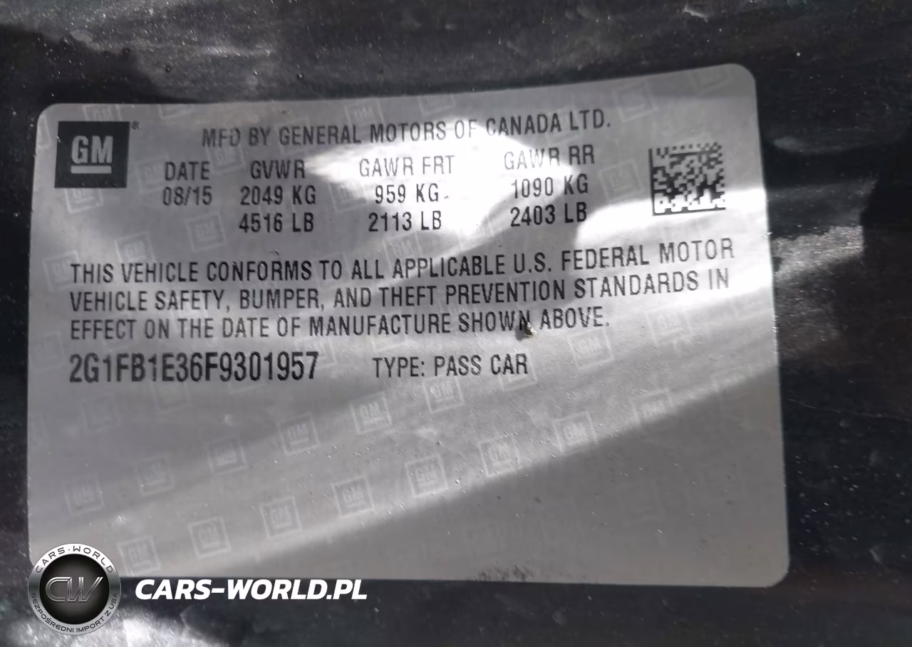 2015 Chevrolet Camaro 2Ls VIN:2G1FB1E36F9301957 - 9