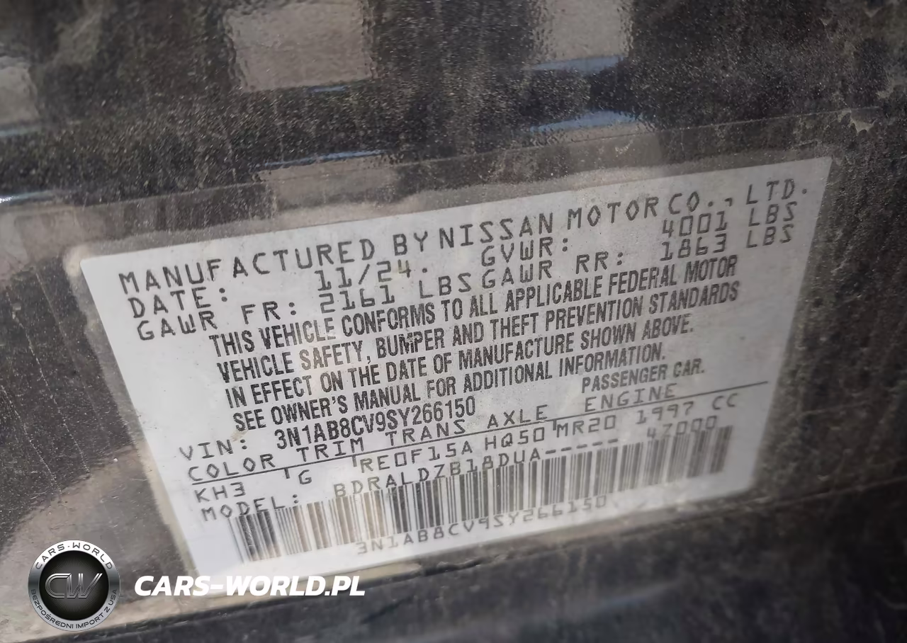2025 Nissan Sentra Sv VIN:3N1AB8CV9SY266150 - 9