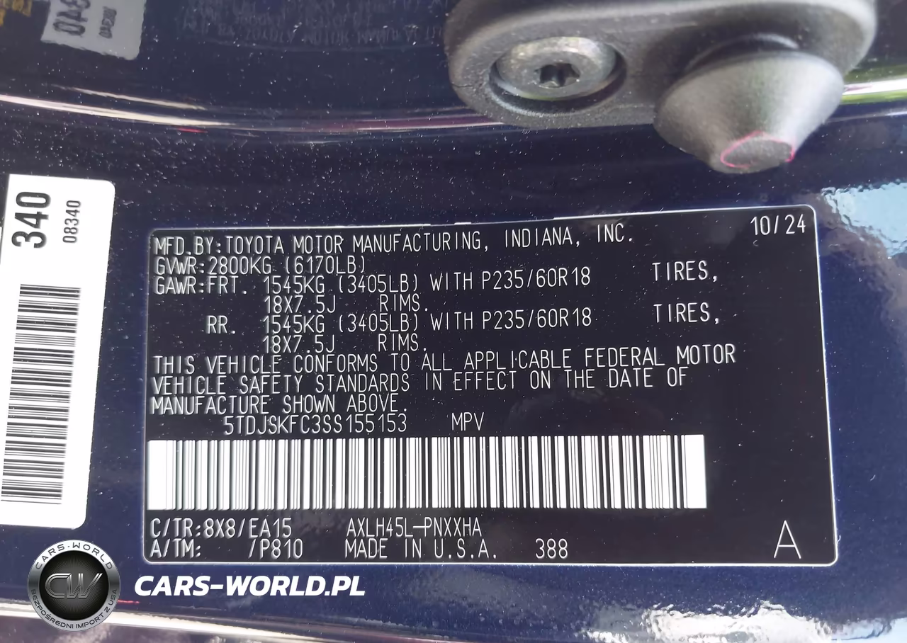 2025 Toyota Sienna Xle VIN:5TDJSKFC3SS155153 - 9