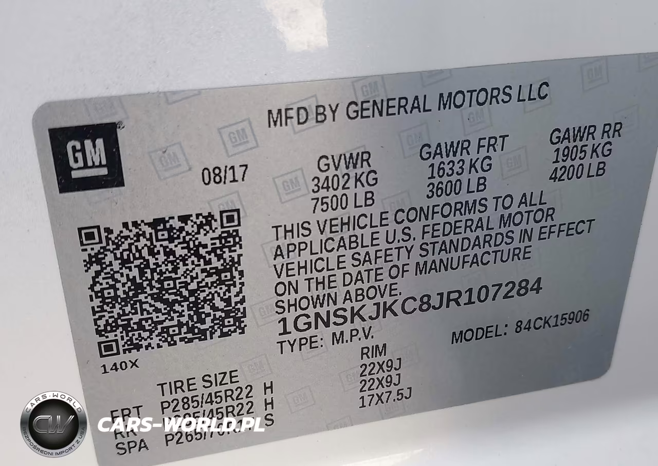 2018 Chevrolet Suburban Premier VIN:1GNSKJKC8JR107284 - 9