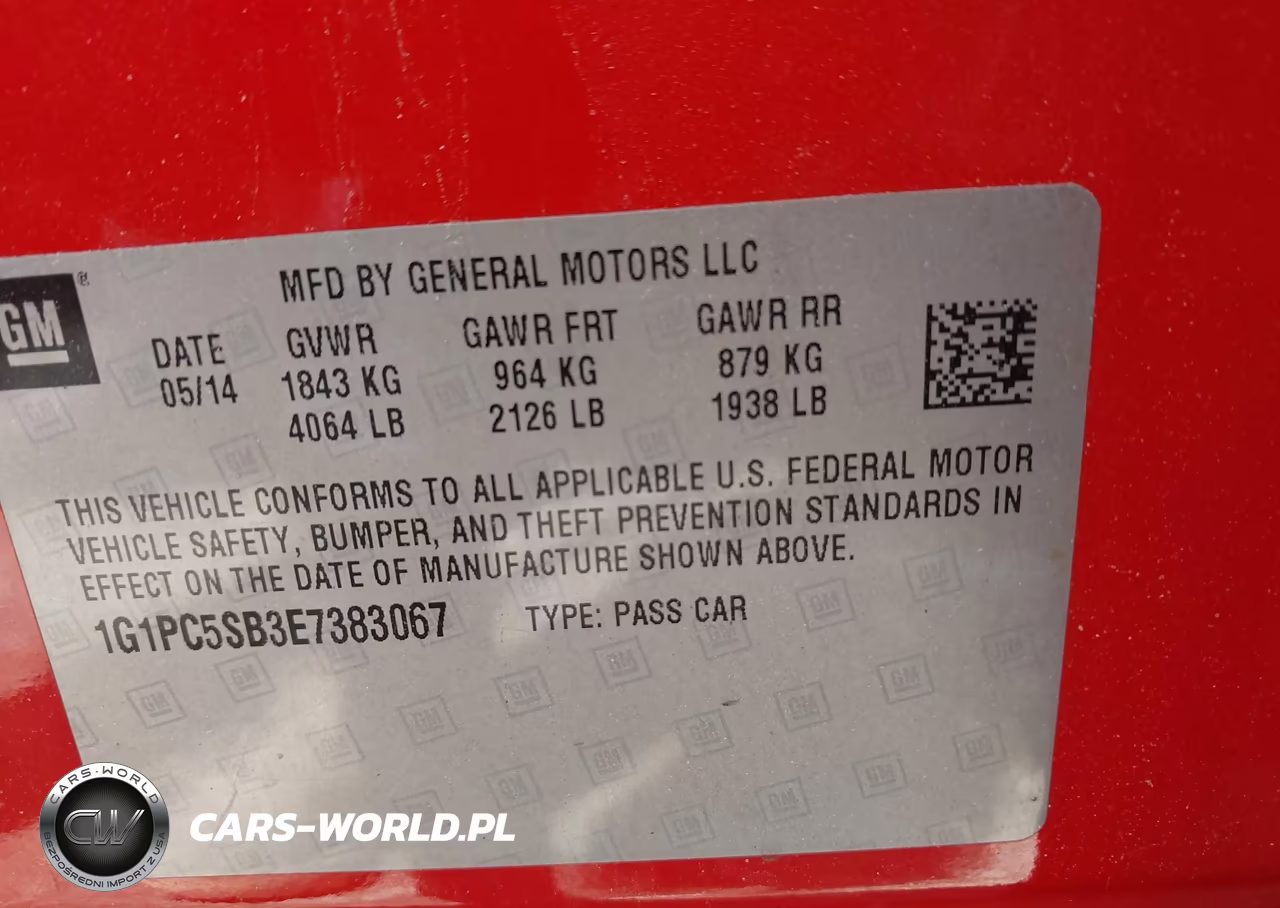 2014 Chevrolet Cruze 1Lt Auto VIN:1G1PC5SB3E7383067 - 9