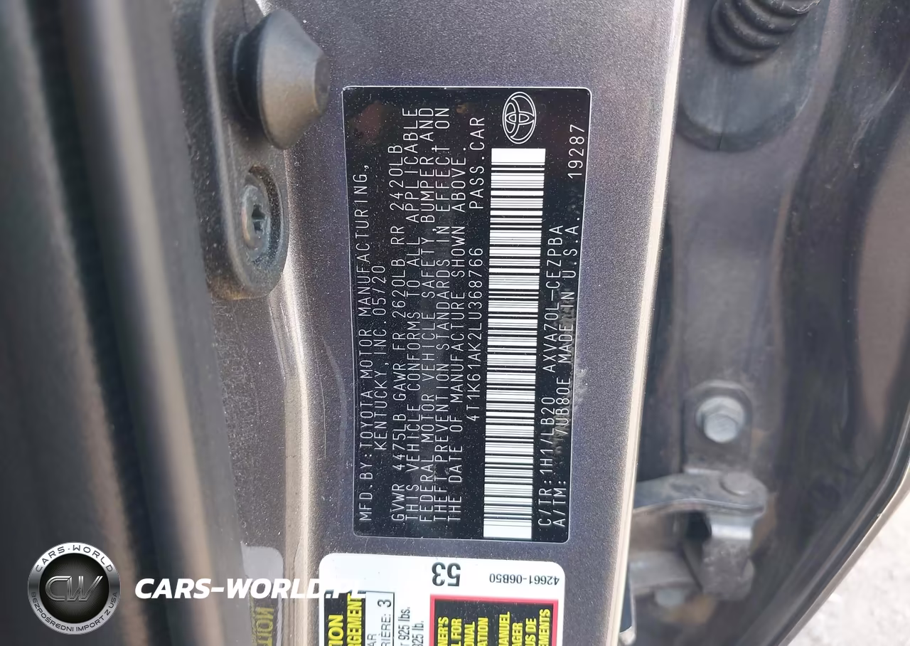 2020 Toyota Camry Xse VIN:4T1K61AK2LU368766 - 9