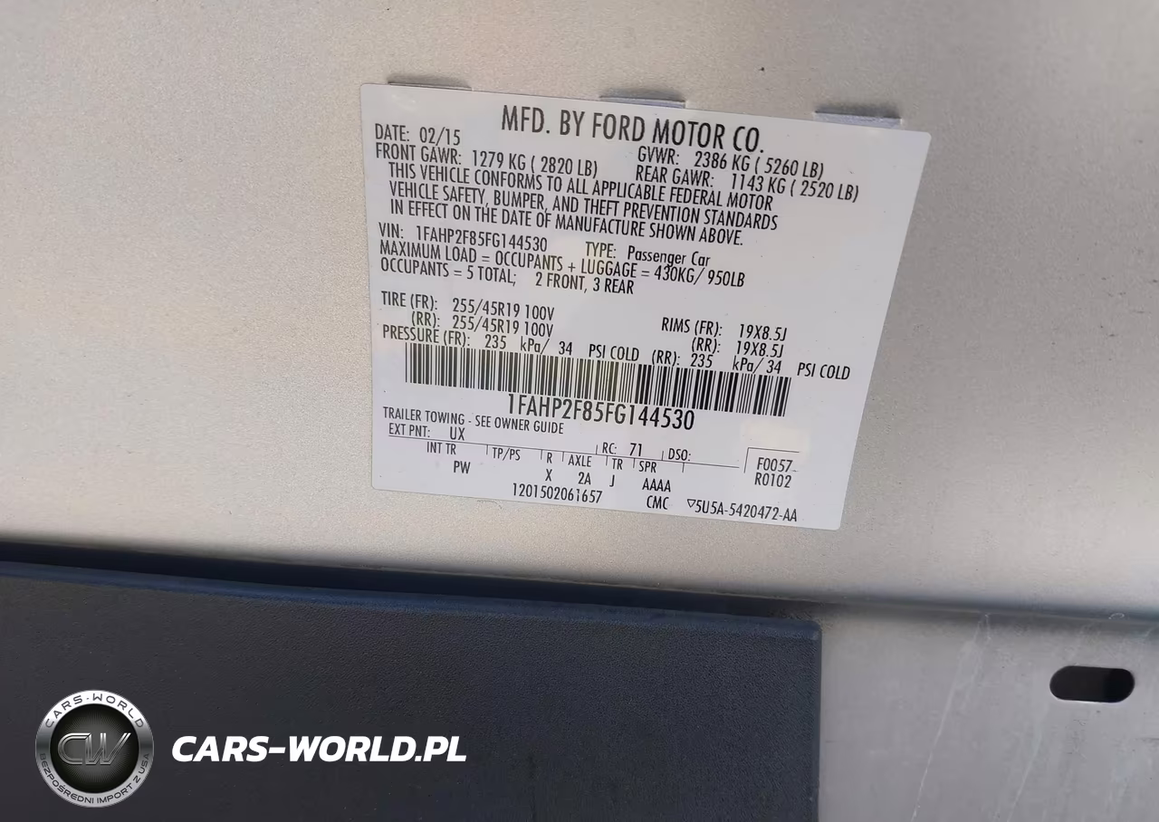 2015 Ford Taurus Limited VIN:1FAHP2F85FG144530 - 9