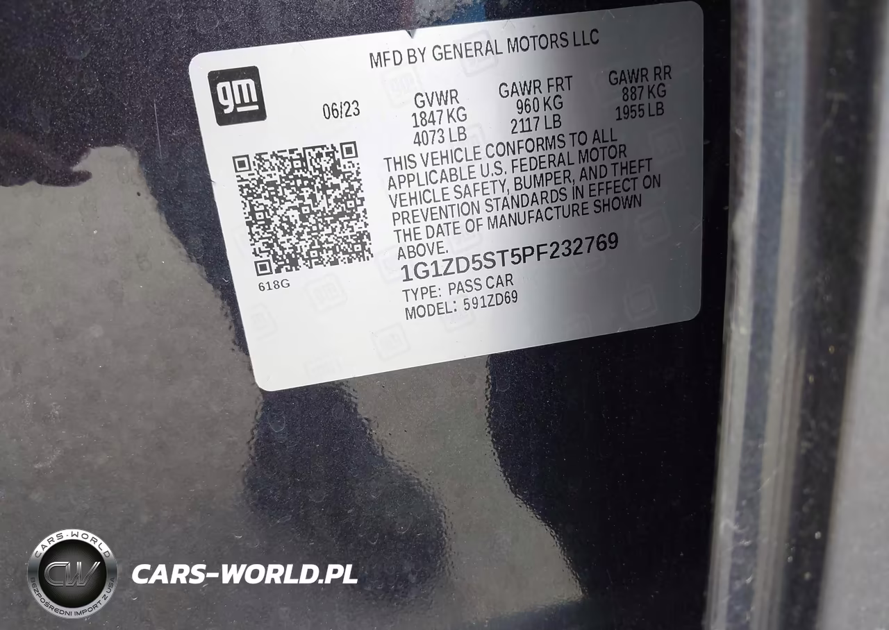2023 Chevrolet Malibu Fwd 1Lt VIN:1G1ZD5ST5PF232769 - 9