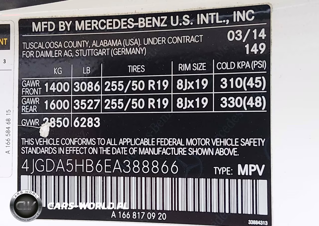 2014 Mercedes-Benz Ml 350 4Matic VIN:4JGDA5HB6EA388866 - 9