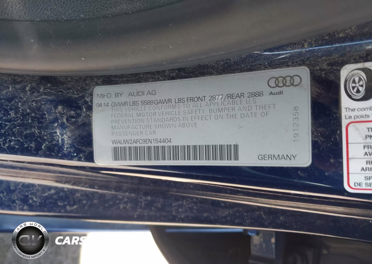 2014 Audi S7 4.0T Prestige VIN:WAUW2AFC9EN154404 - 9