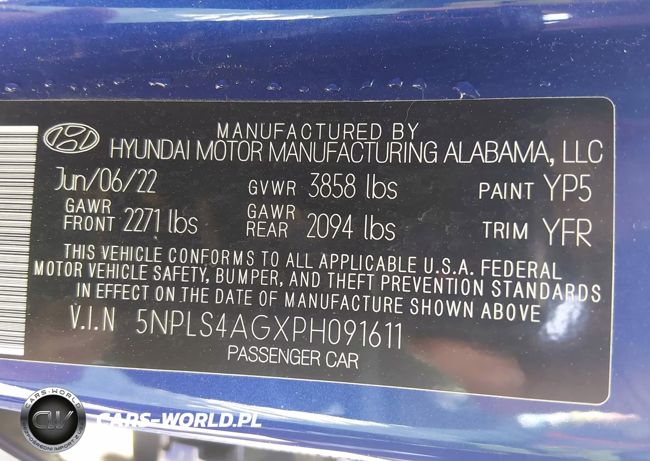 2023 Hyundai Elantra Sel VIN:5NPLS4AGXPH091611 - 9