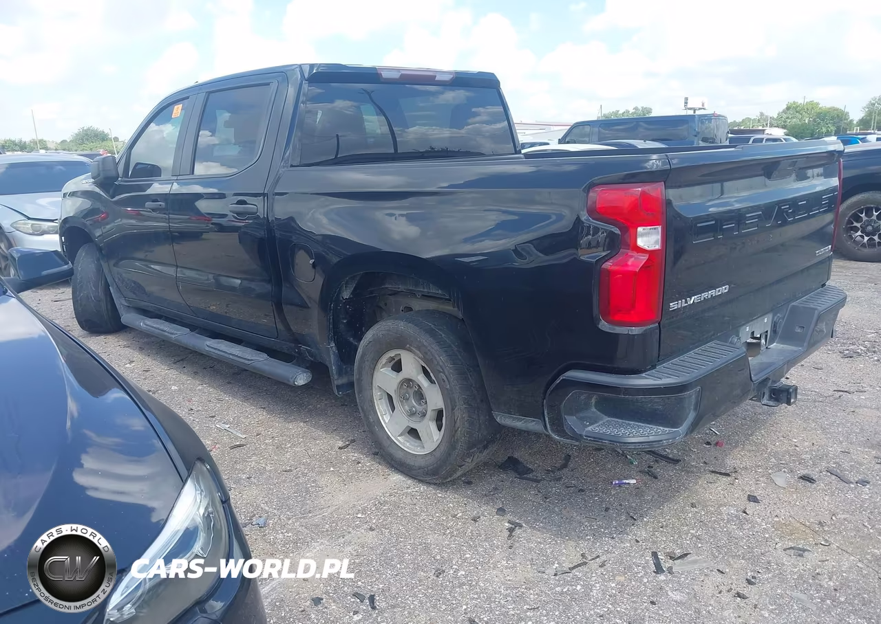 2021 Chevrolet Silverado 1500 2Wd Short Bed Custom VIN:1GCPWBEK9MZ175416 - 3