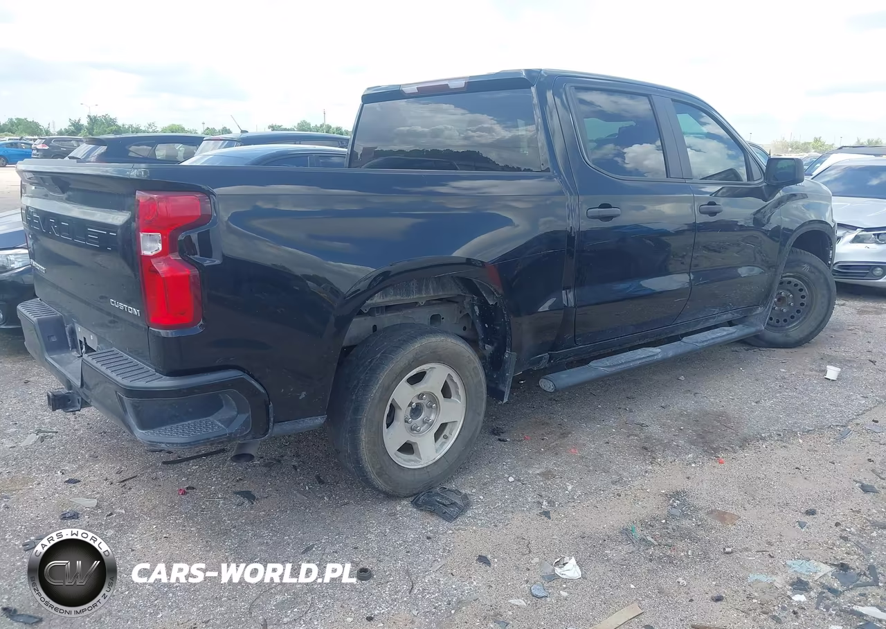 2021 Chevrolet Silverado 1500 2Wd Short Bed Custom VIN:1GCPWBEK9MZ175416 - 4