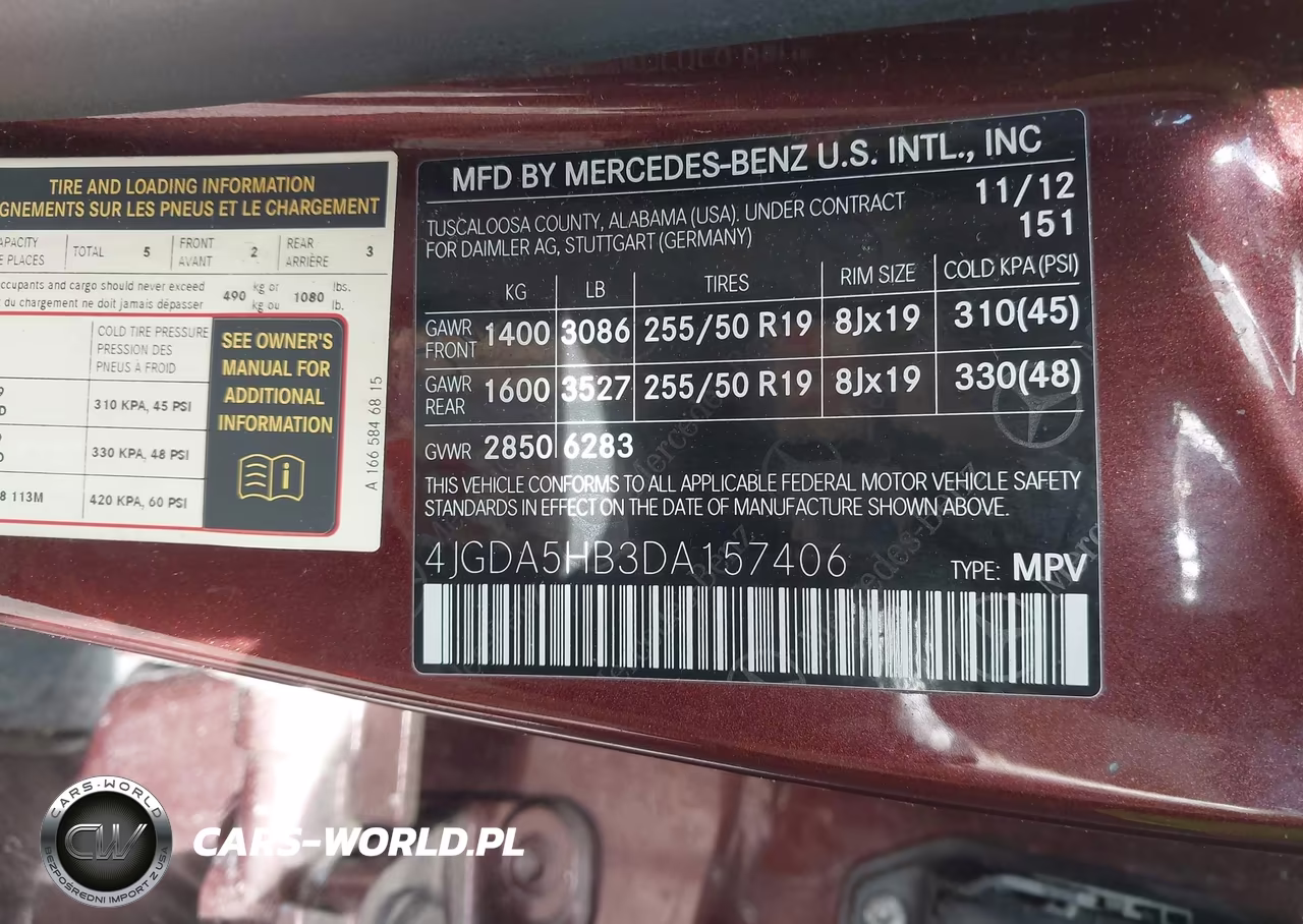 2013 Mercedes-Benz Ml 350 4Matic VIN:4JGDA5HB3DA157406 - 9