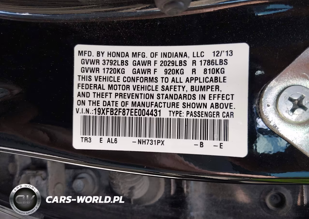 2014 Honda Civic Ex VIN:19XFB2F87EE004431 - 9