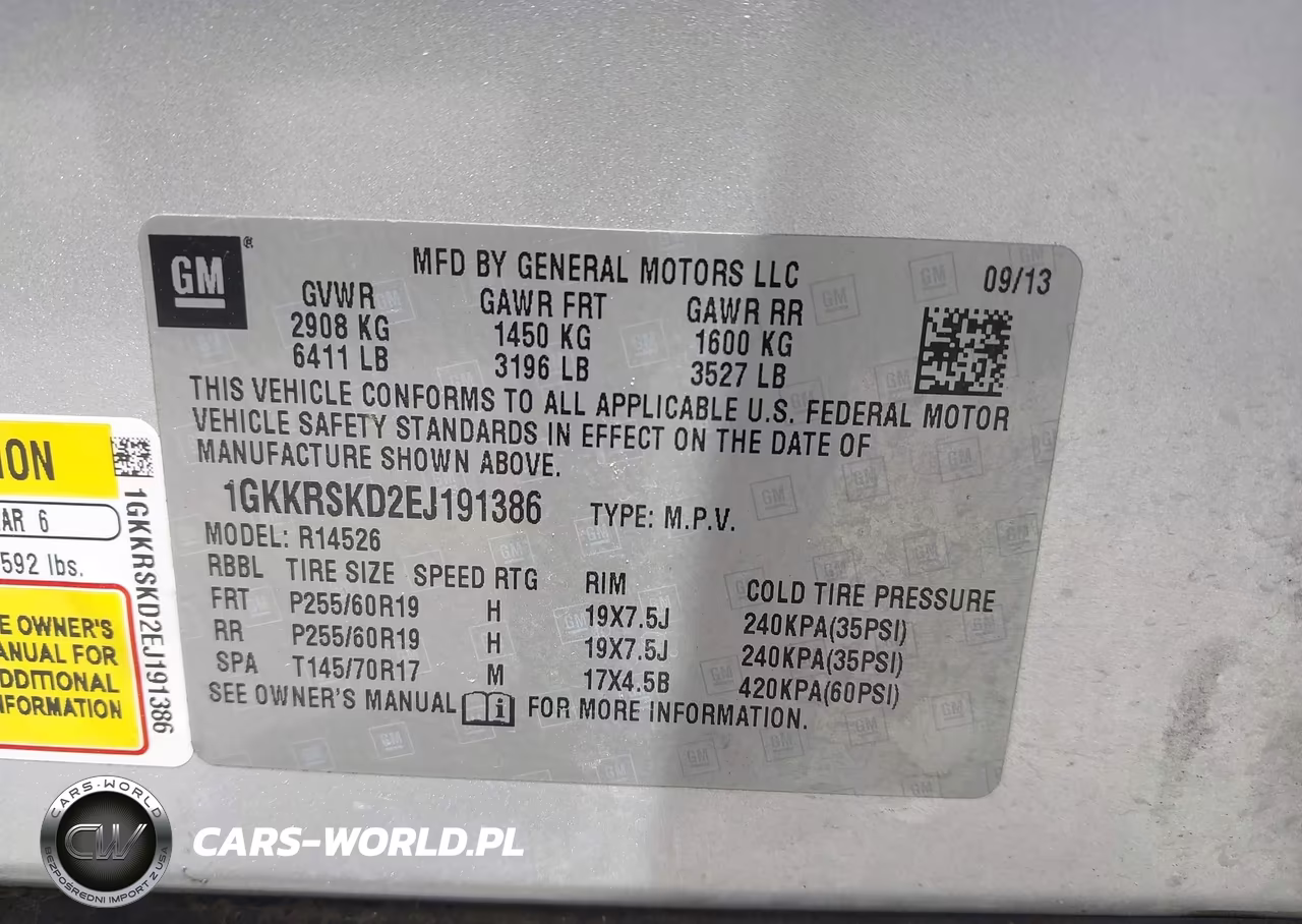2014 GMC Acadia Slt-2 VIN:1GKKRSKD2EJ191386 - 9