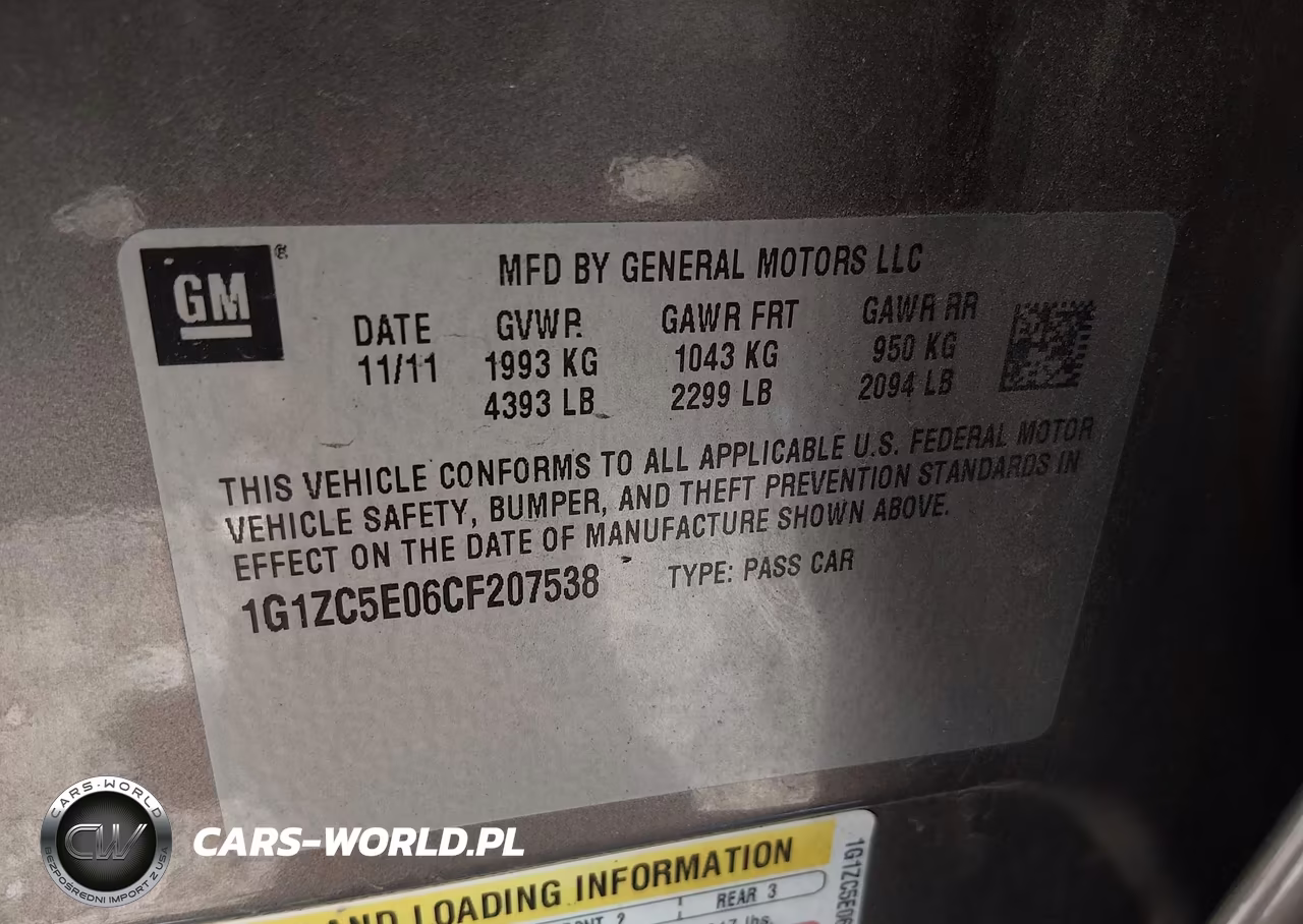 2012 Chevrolet Malibu 1Lt VIN:1G1ZC5E06CF207538 - 9