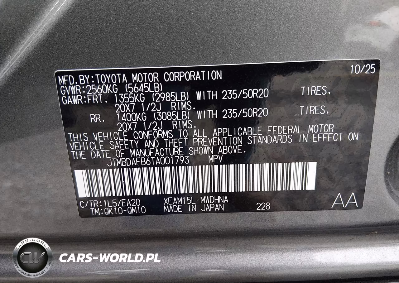 2026 Toyota Bz Limited VIN:JTMBDAFB6TA001793 - 9