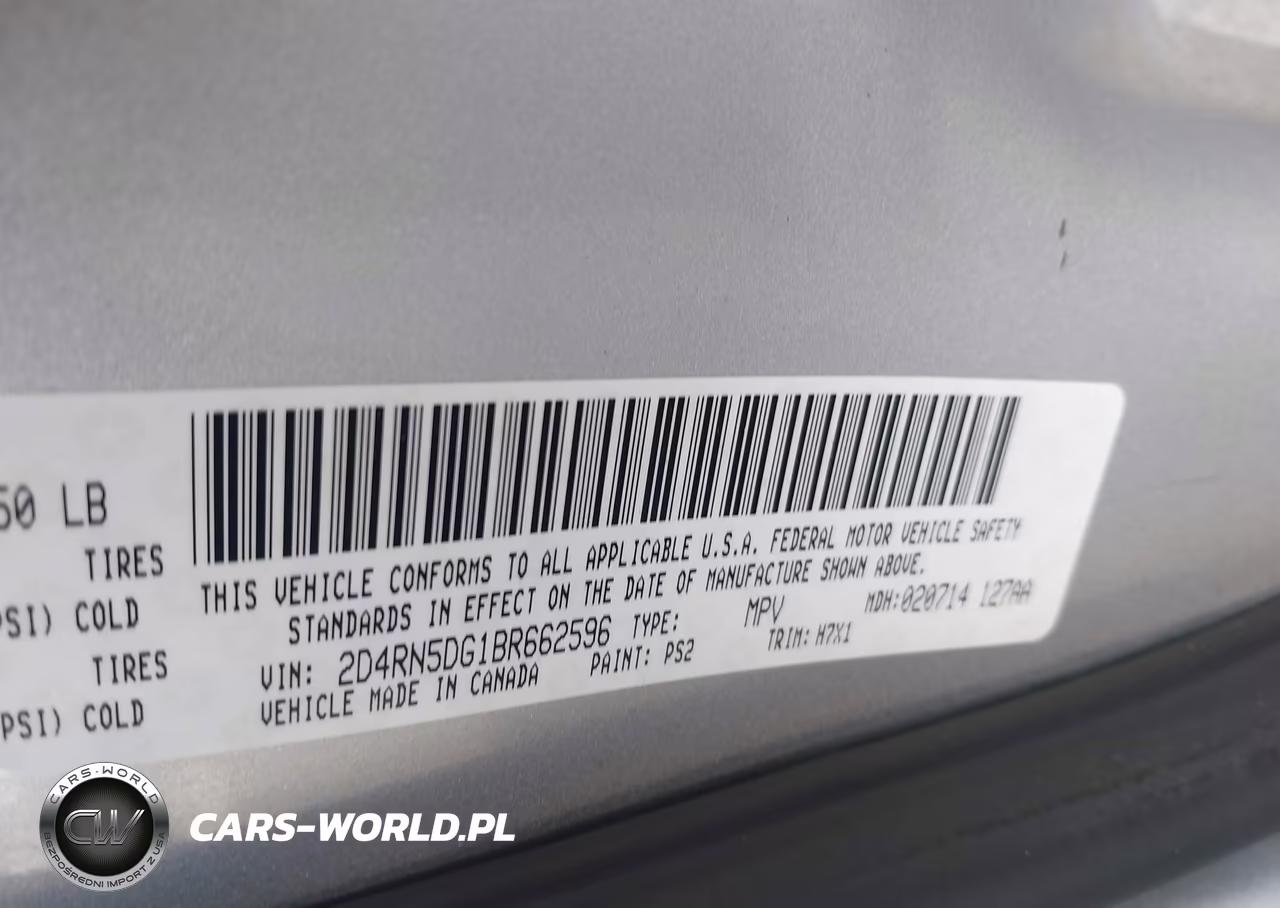 2011 Dodge Grand Caravan Crew VIN:2D4RN5DG1BR662596 - 9