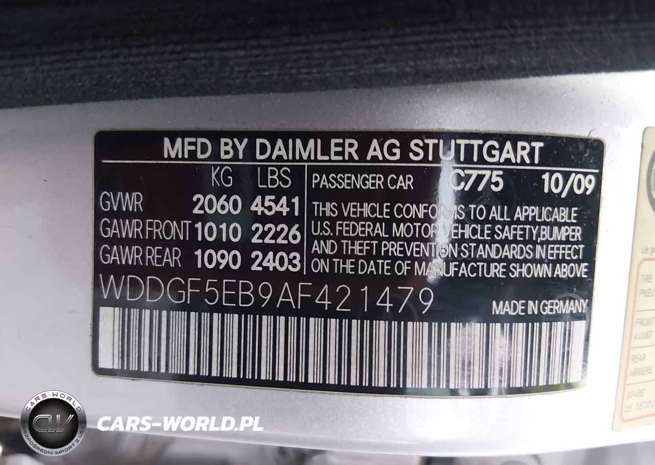 2010 Mercedes-Benz C 300 Luxury-Sport VIN:WDDGF5EB9AF421479 - 9