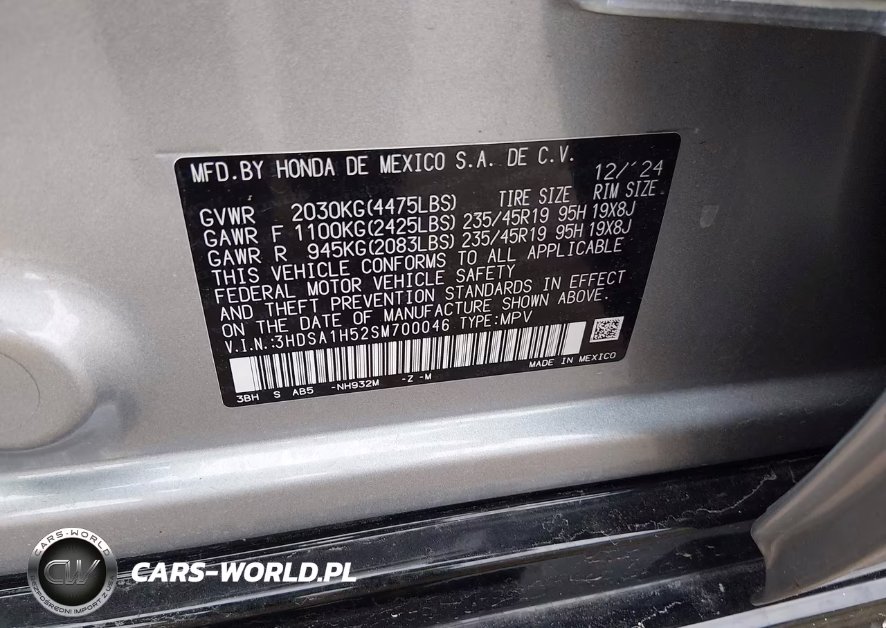 2025 Acura Adx A-Spec VIN:3HDSA1H52SM700046 - 9