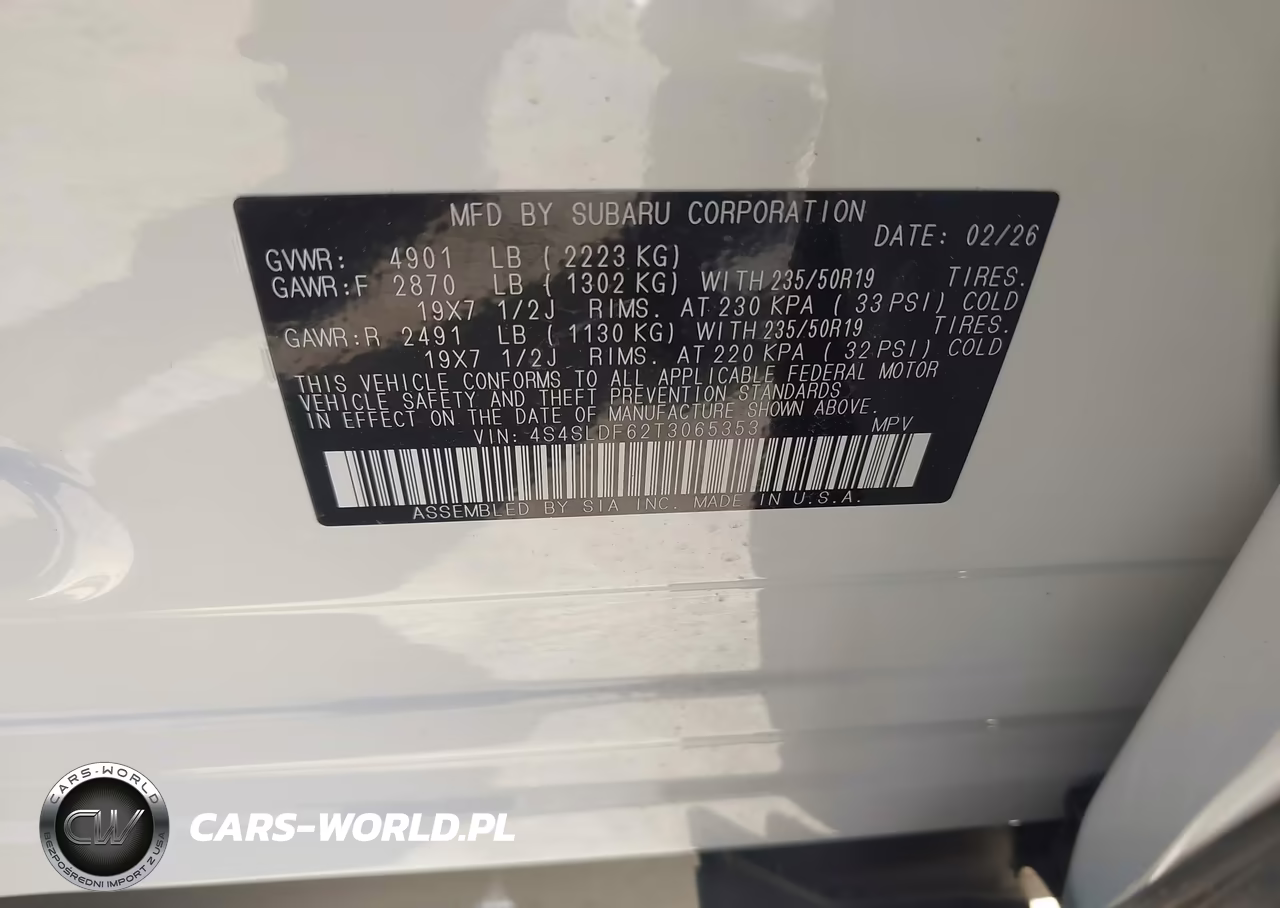 2026 Subaru Forester Sport VIN:4S4SLDF62T3065353 - 9