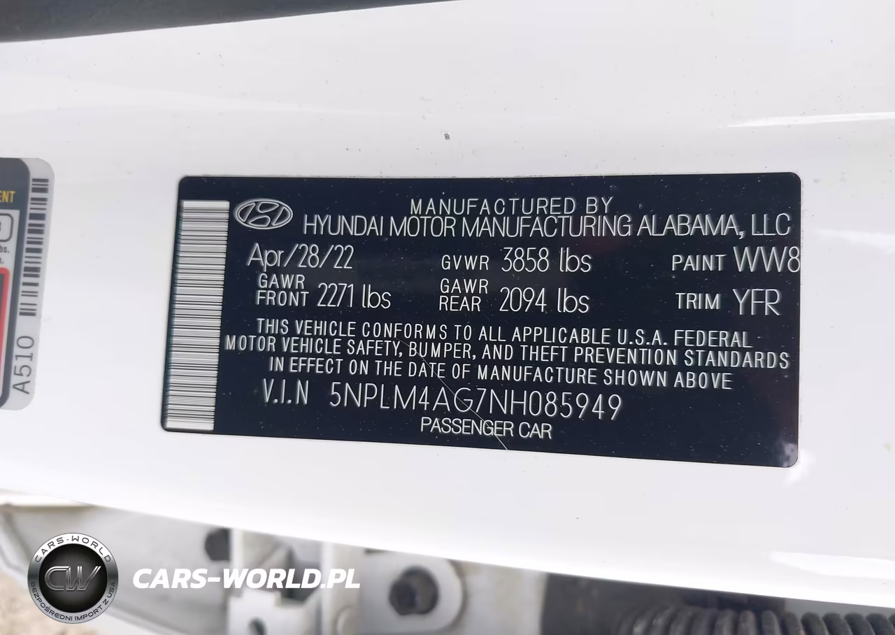 2022 Hyundai Elantra Sel VIN:5NPLM4AG7NH085949 - 9