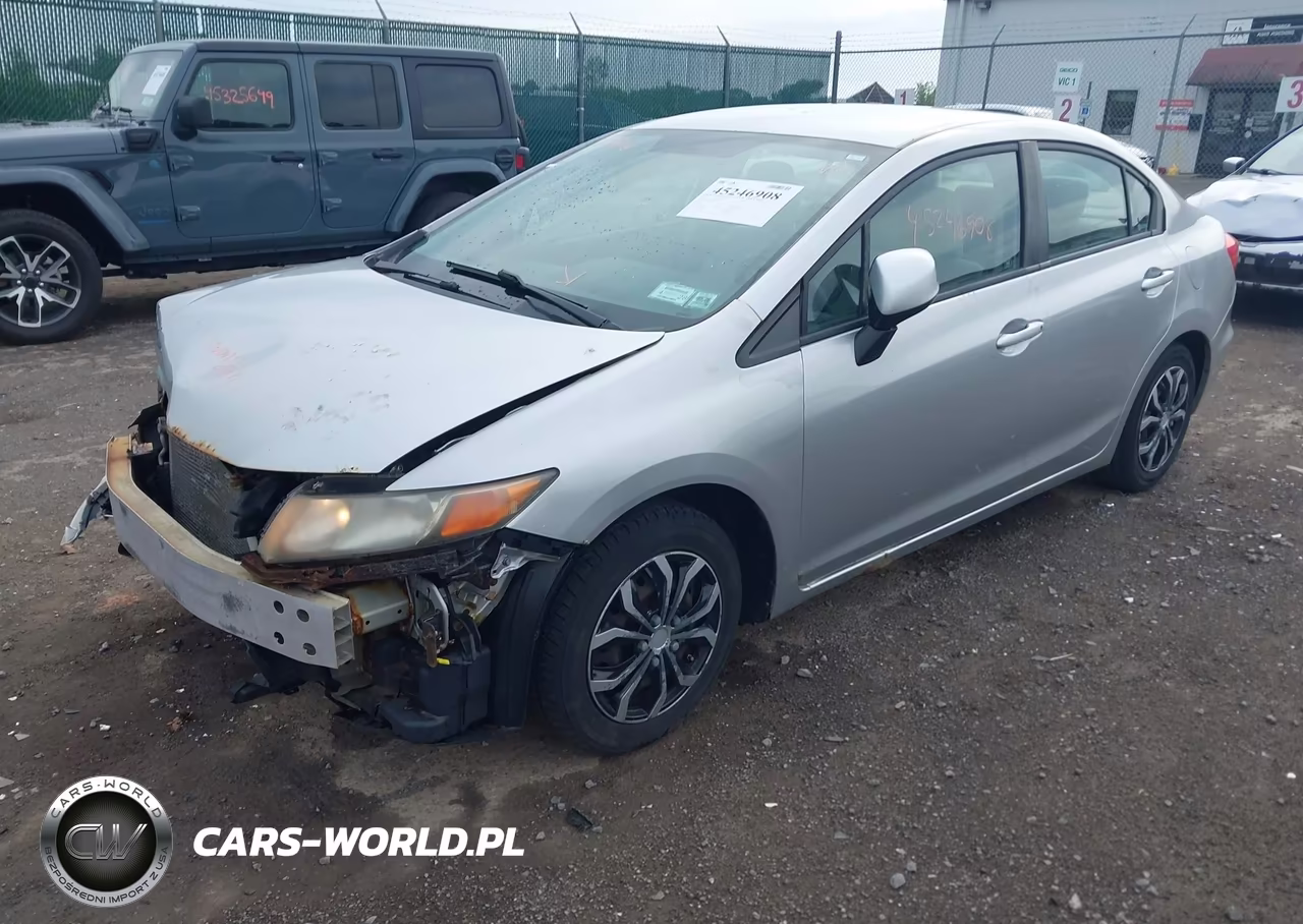 2012 Honda Civic Lx VIN:2HGFB2F56CH524385 - 2