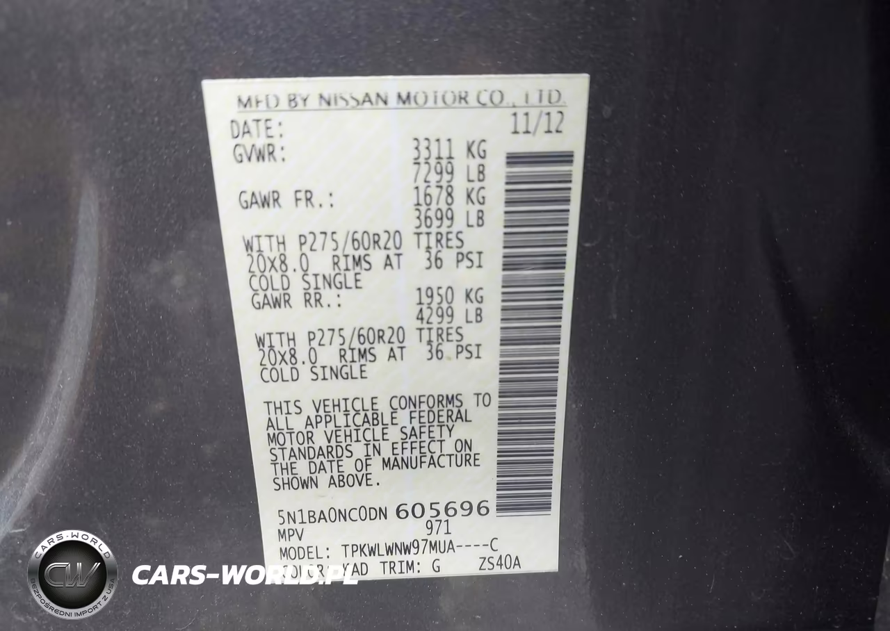 2013 Nissan Armada Platinum VIN:5N1BA0NC0DN605696 - 9