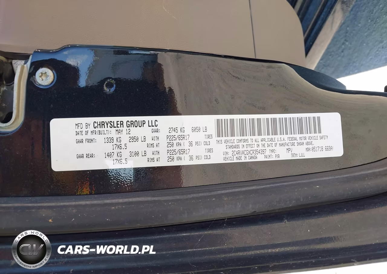 2012 Volkswagen Routan Sel VIN:2C4RVACGXCR354397 - 9