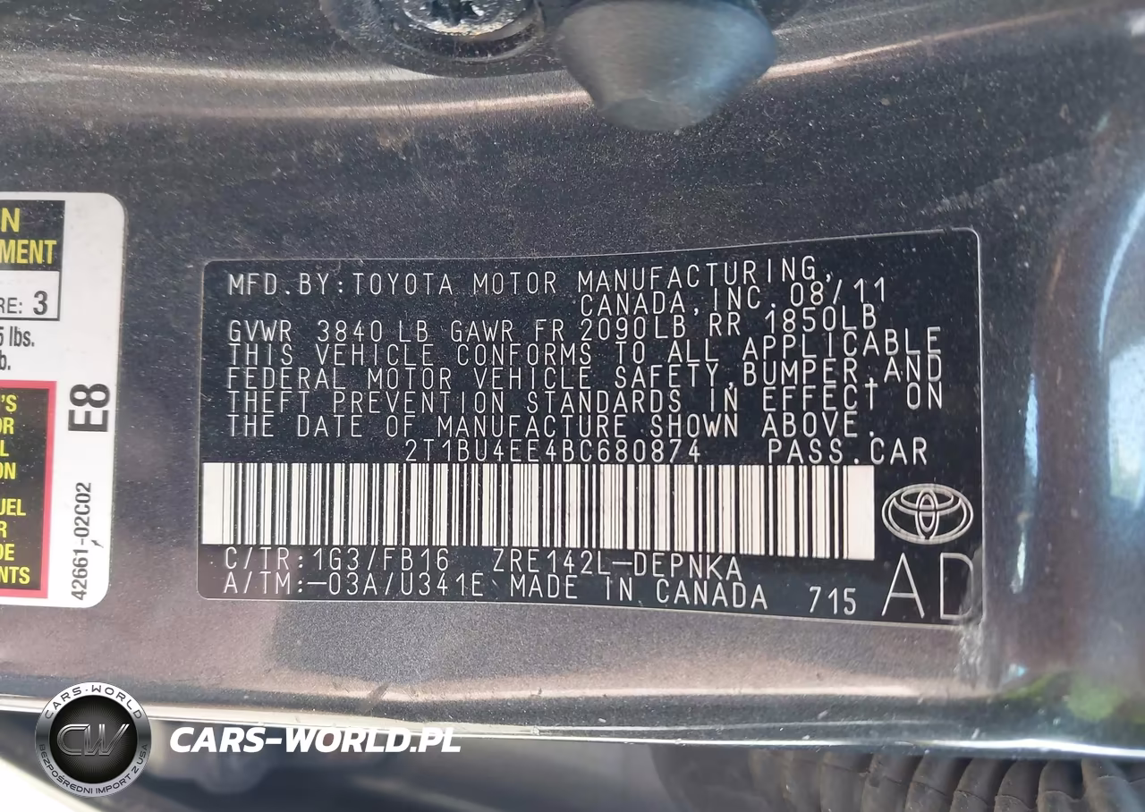 2011 Toyota Corolla Le VIN:2T1BU4EE4BC680874 - 9